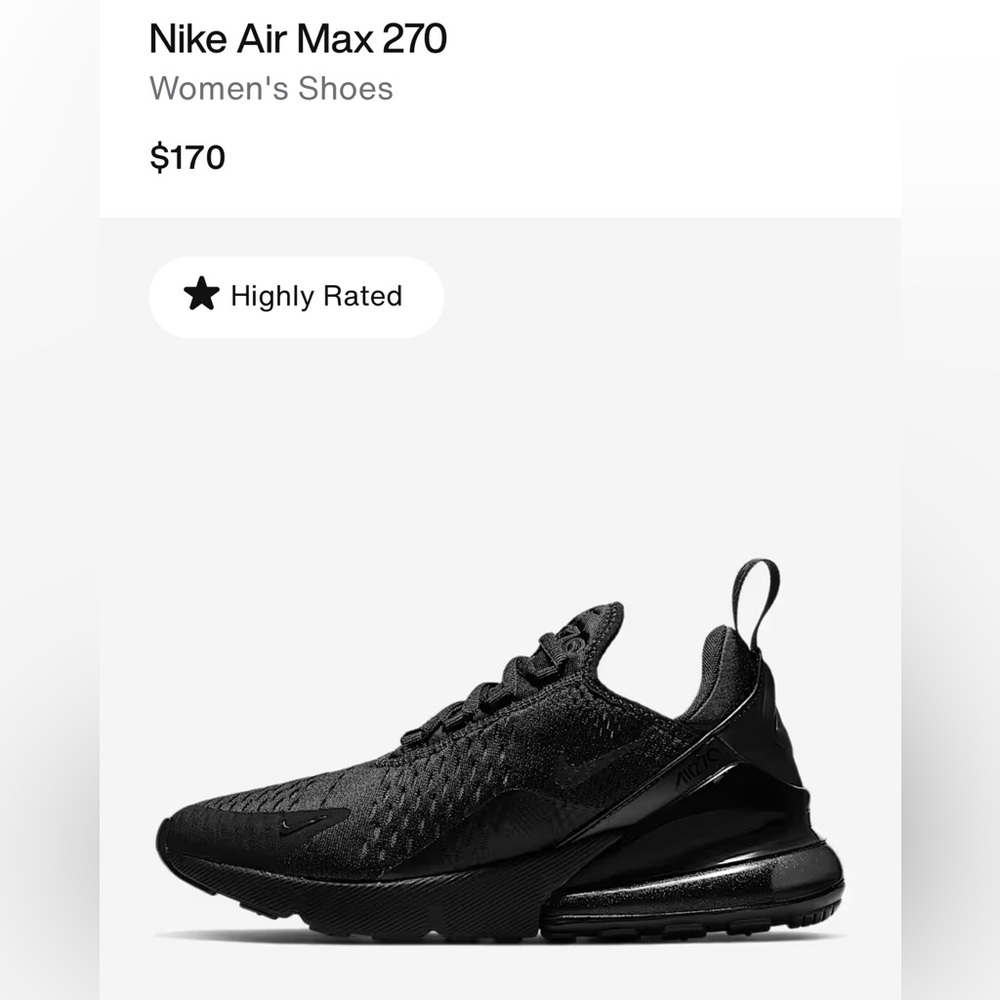 Nike Air Max 270 All Black